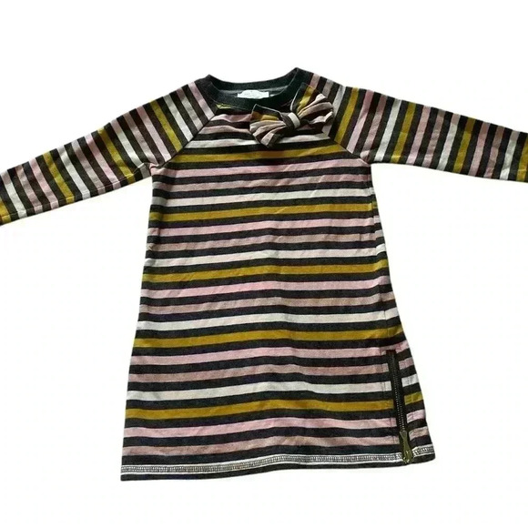 Kate Spade Girls size 4Y Colorful Striped Dress with Bow - Picture 1 of 6